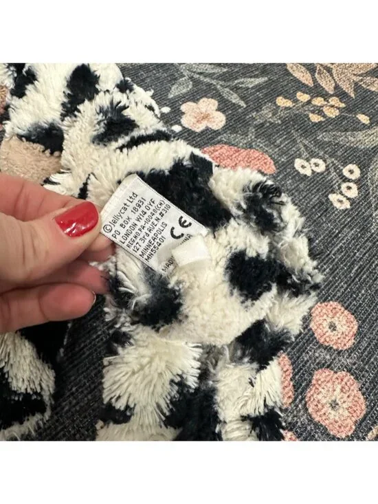 Jellycat Merryday Cow Stuffed Plush Black White Rare Discontinued HTF Long Legs - Picture 6 of 7